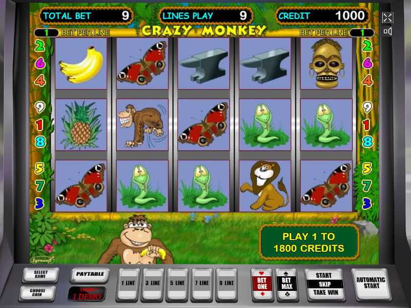 играть онлайн игровой автомат crazy monkey